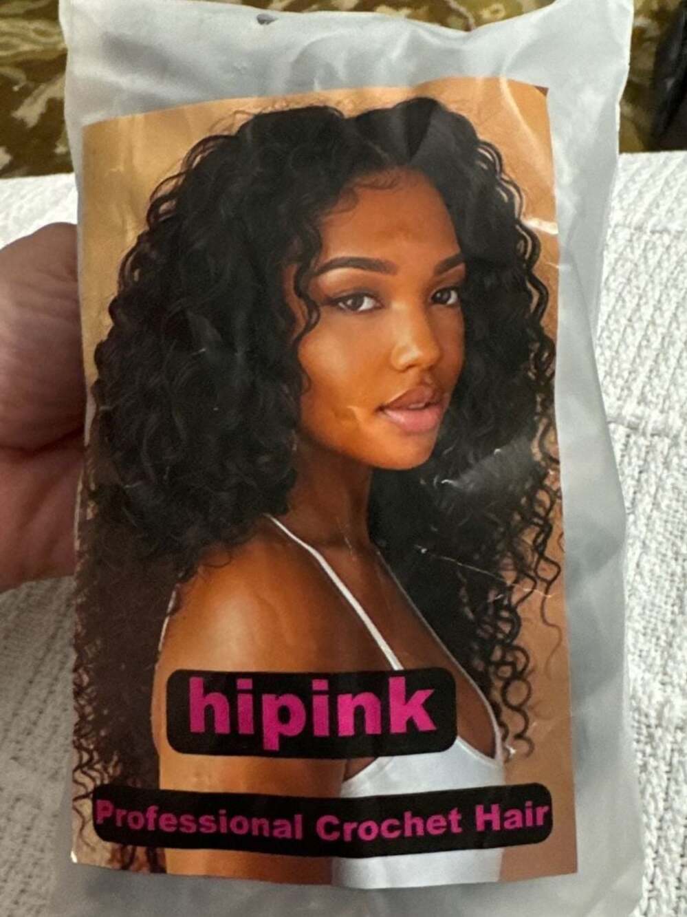 Hipink Professional 14 Inch Curly Crochet Hair Synthetic Braiding Hair Extension